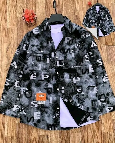 Chemise à motifs graphiques