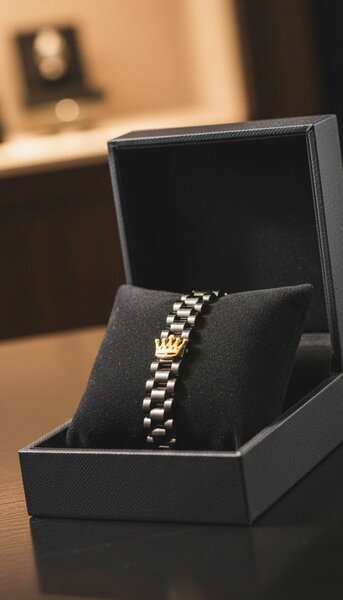 Bracelet en acier et or