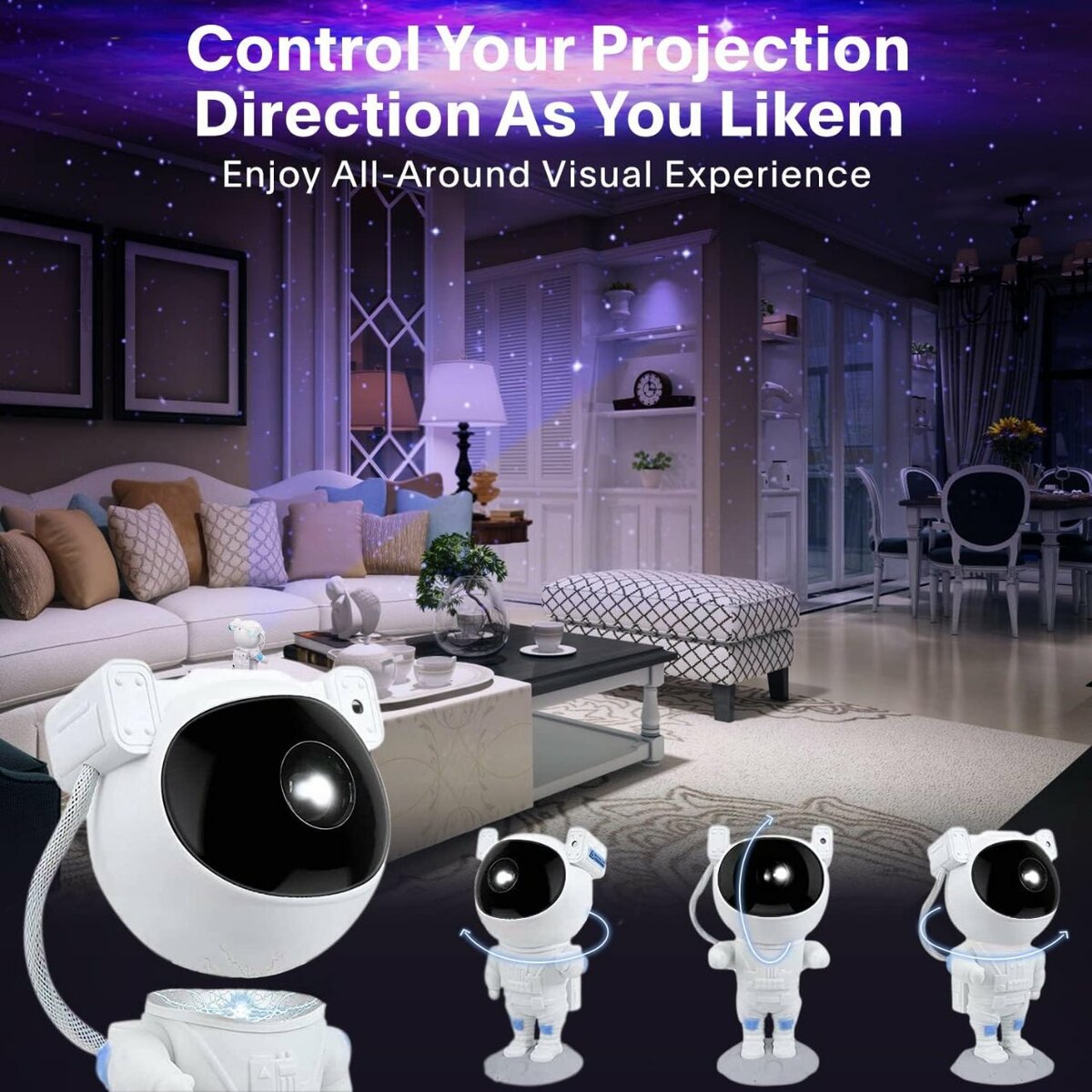 LUMIÈRE DES ÉTOILES DES ASTRONAUTE