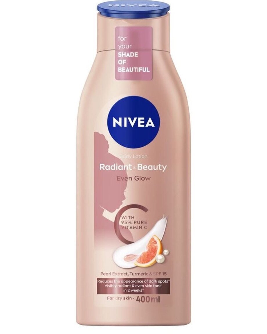 Nivea radiant + beauty even glow lotion