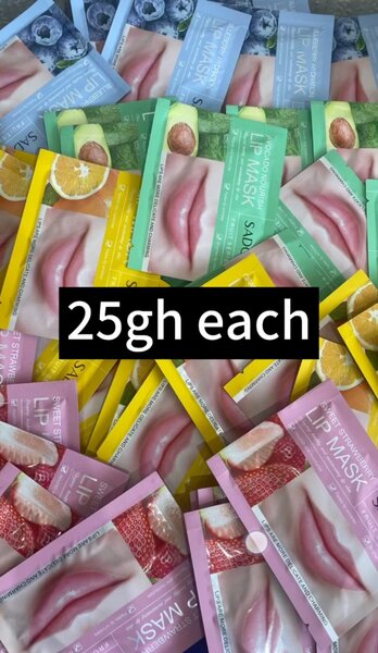 Strawberry, lemon, Blue berry and Avocado lip mask.