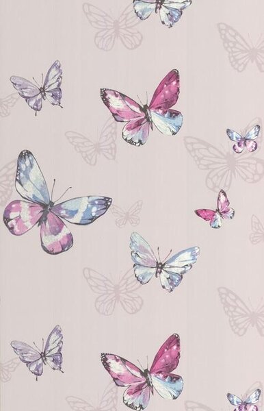 Papier peint papillons colorés