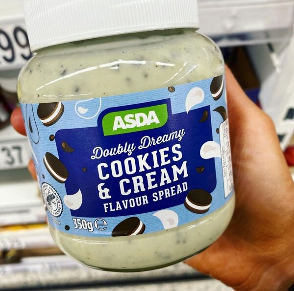 Asda cookies and cream spread
