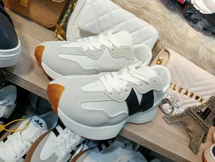 Baskets Chunky Blanc-Noir Hommes