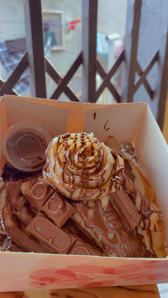 Crêpe au chocolat décadent