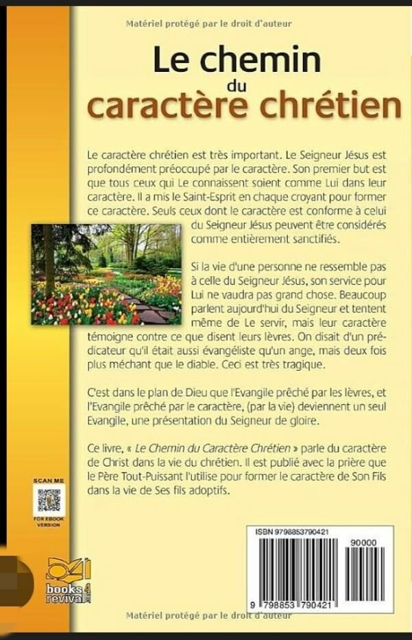 Chemin du caractère Chrétien