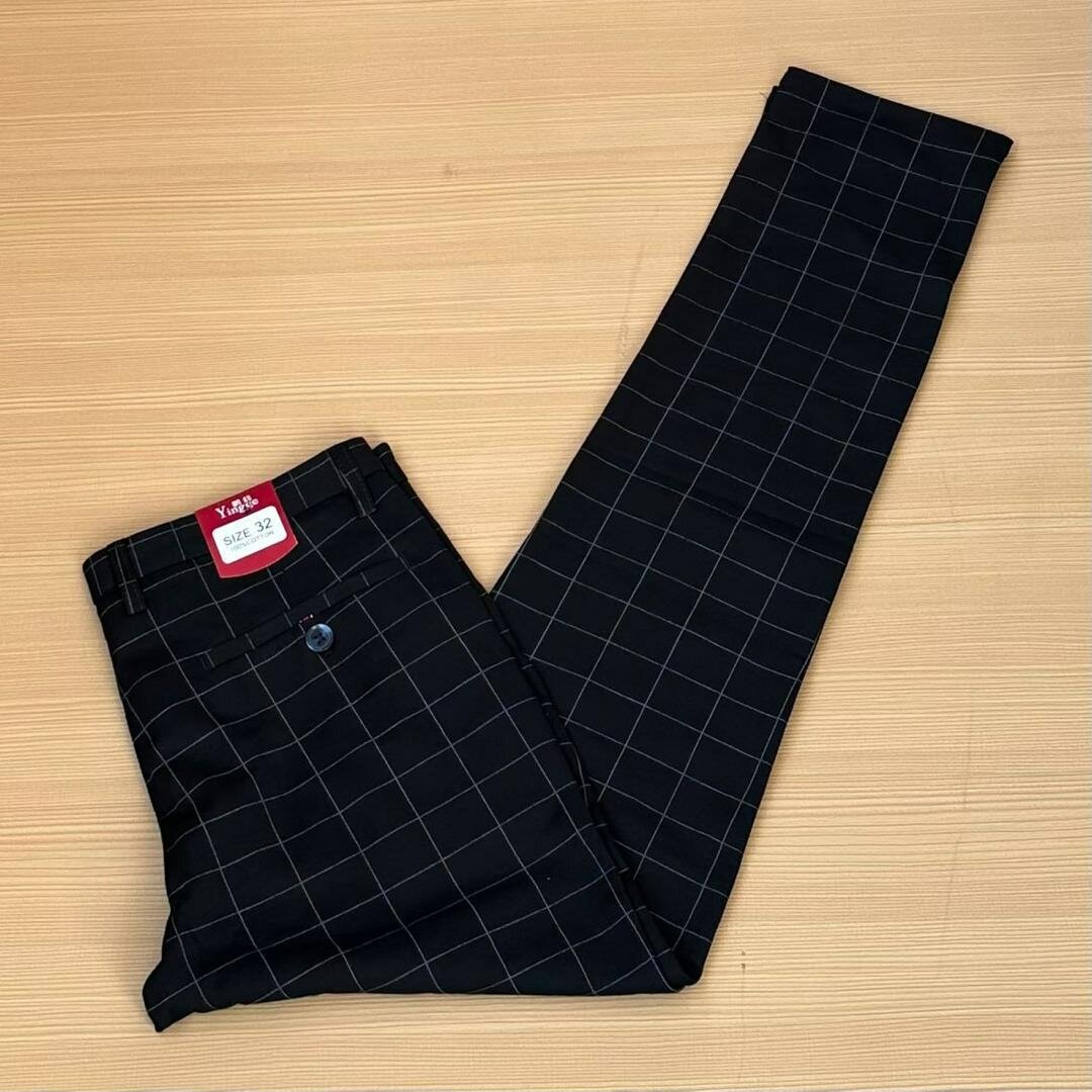 Check fashion trousers