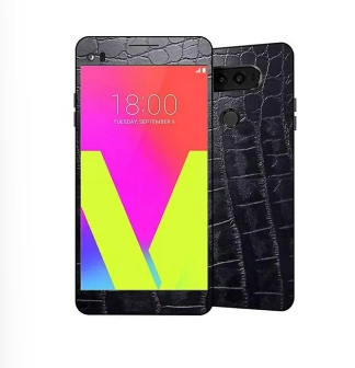Textured Mobile Skin For V20 - Black