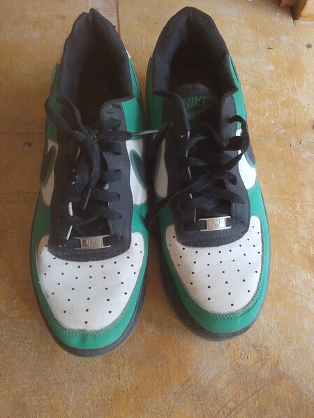 Baskets sport vert-blanc