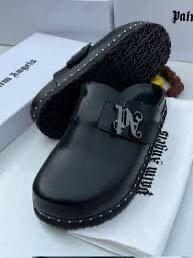 Mules en Cuir Noir Élégantes