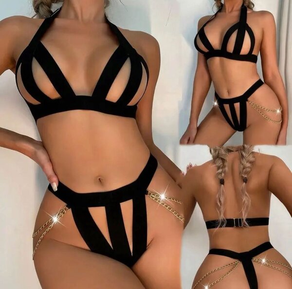 Ensemble Lingerie Sexy Noir