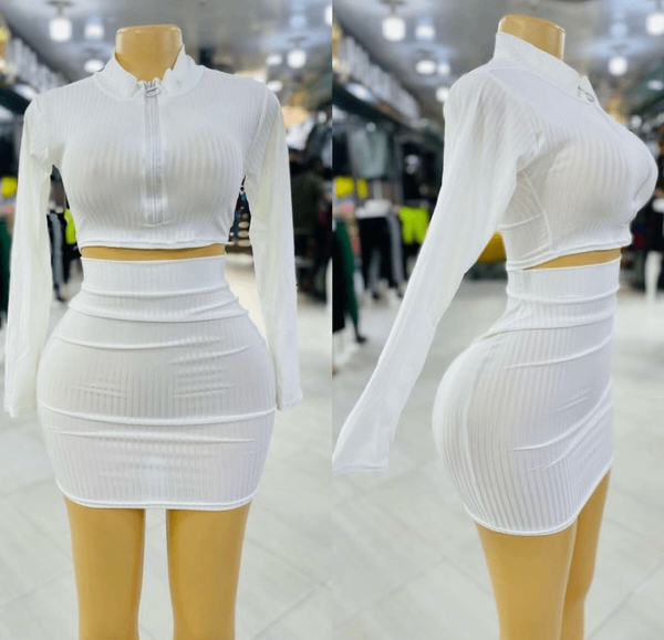 Ensemble Jupe et Haut Blanc