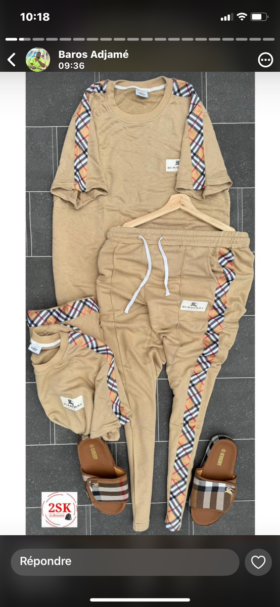 Ensemble confortable unisexe