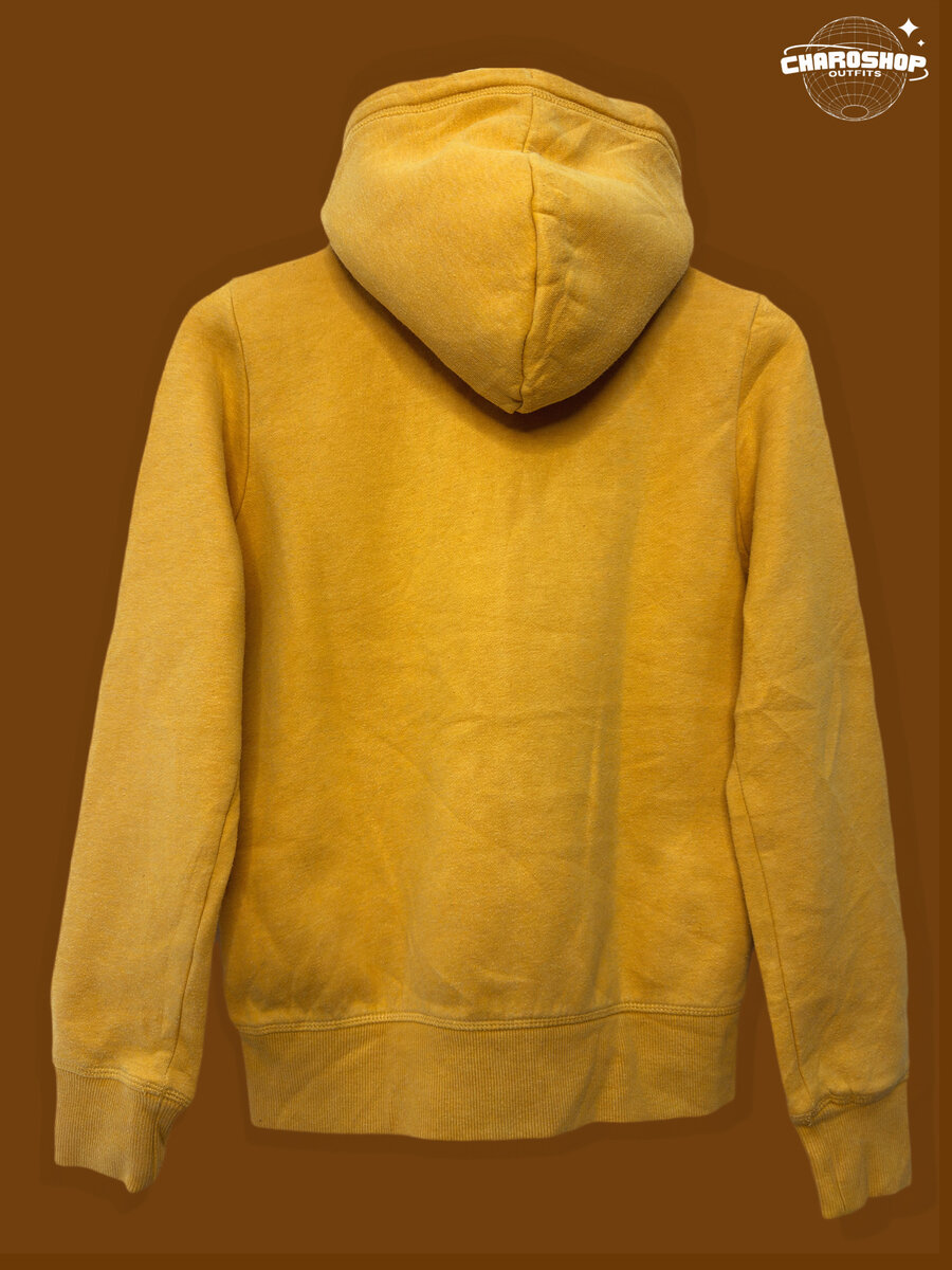 Sweat à capuche jaune