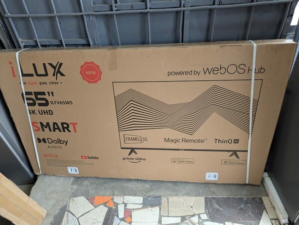 TV ilux 65 pouce androïde 4k webos WiFi Netflix et play stor