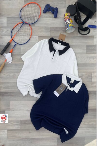 Polo Homme Bicolore Élégant