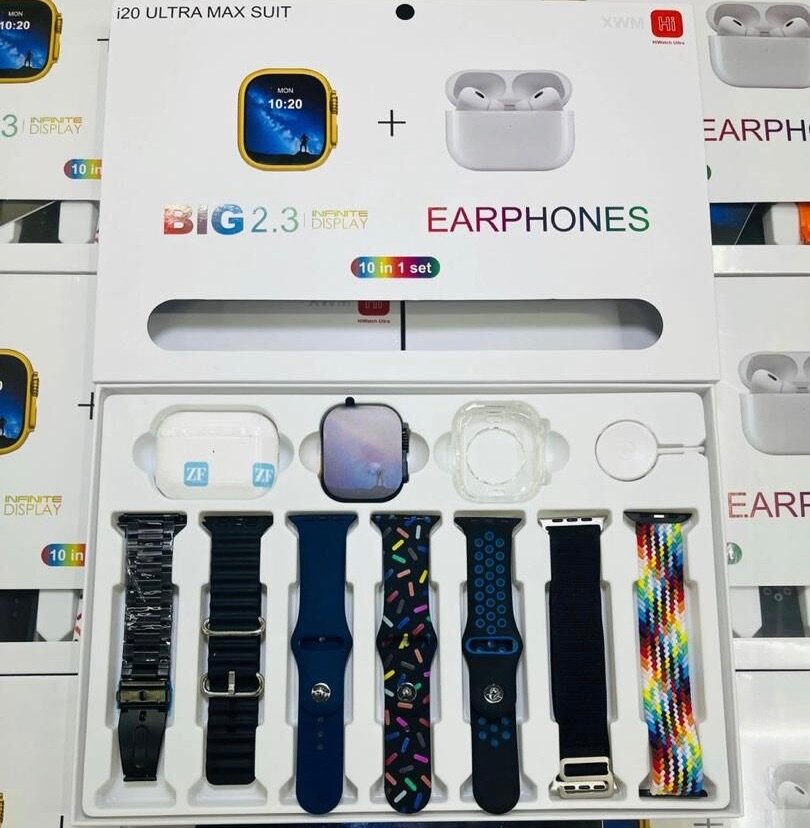 Ensemble 10-en-1 Montre et Écouteurs