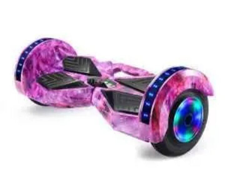 Hoverboard lumineux rose
