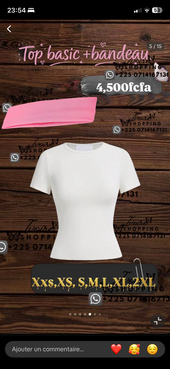 T-shirt basique femme