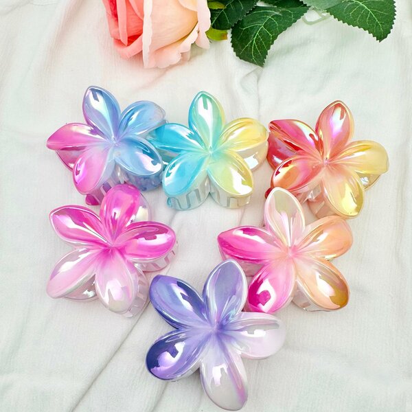 Pinces à cheveux fleurs colorées