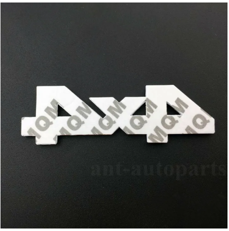 4x4 Metal Logo Car Rear Trunk Decals Sticker Red