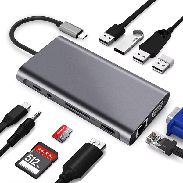 Hub USB-C 12 in 1 Multiport