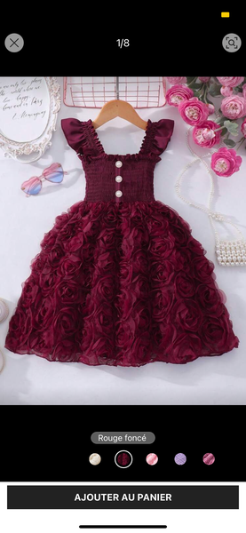 Robe Enfant Effet Rosace
