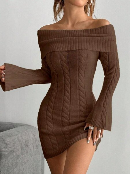 Robe Pull Tricot Élégante