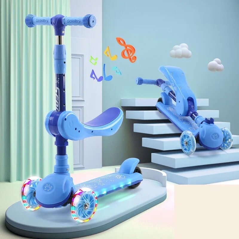 Trottinette lumineuse et qui chante