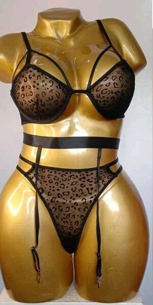 Ensemble lingerie léopard