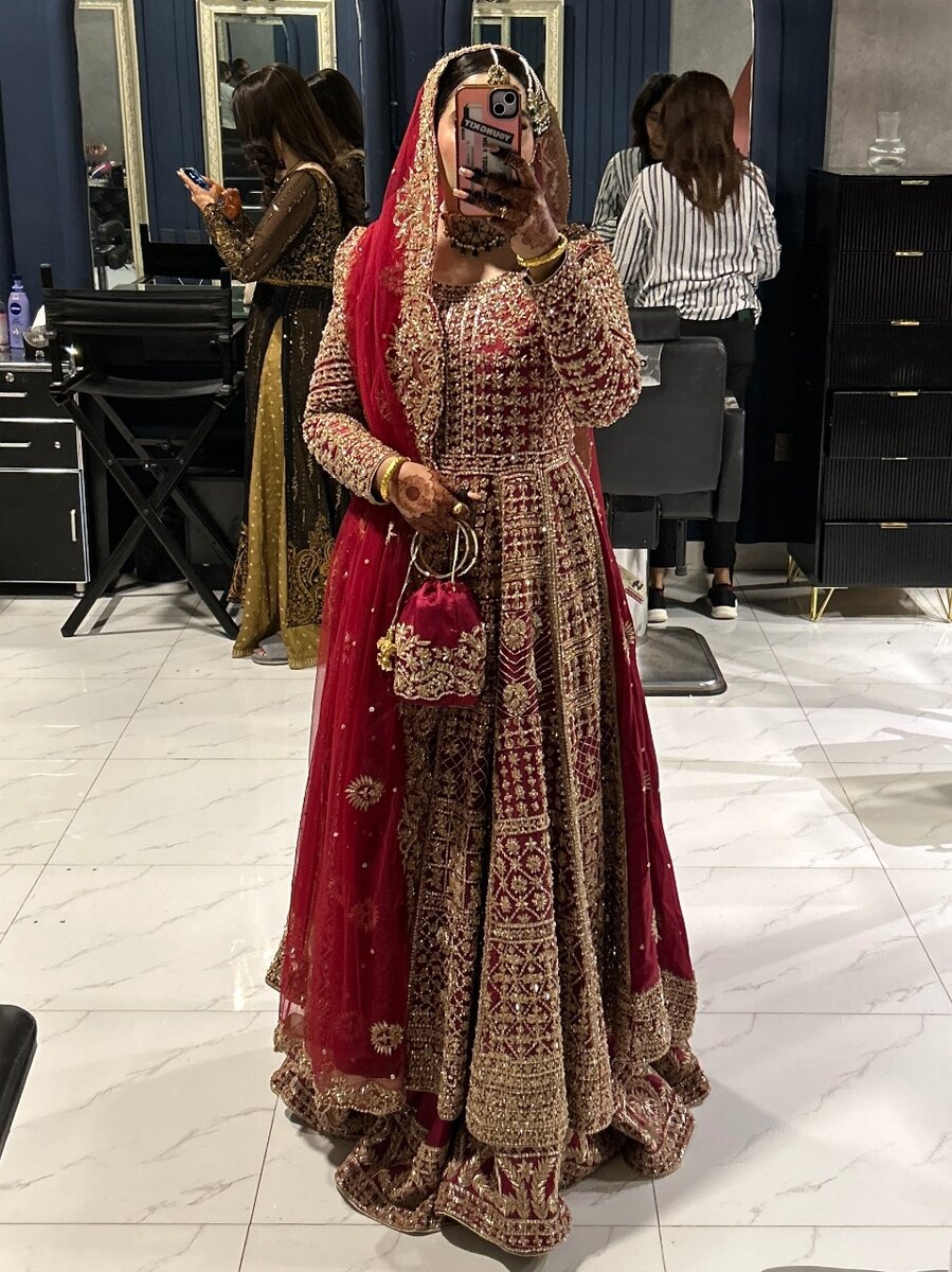 Bridal Dress ( Lehnga + Maxi ) Wore for 2 hours only