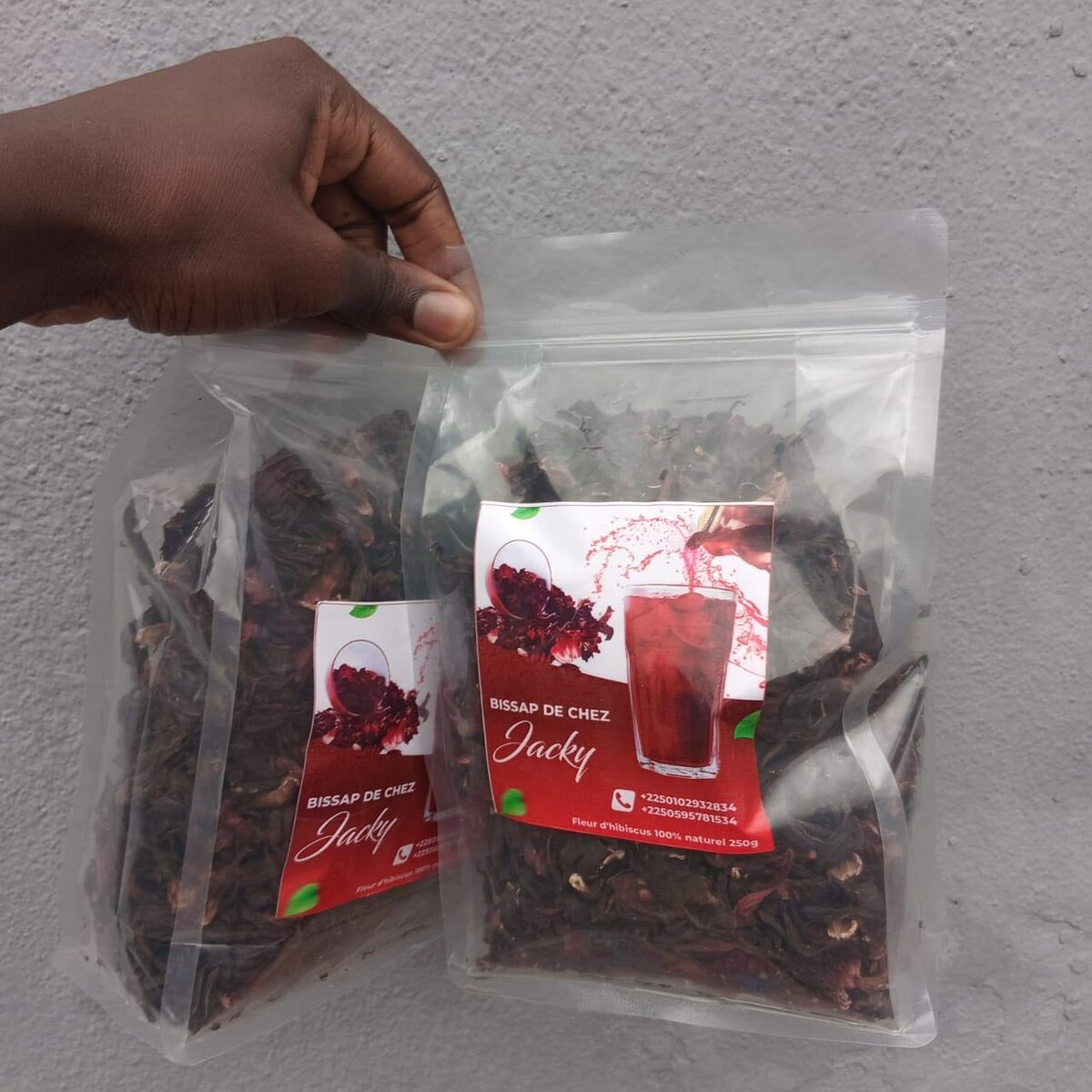 Fleurs d'Hibiscus Séchées Naturelles 250g