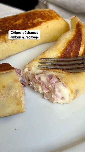 Crêpes jambon et fromage