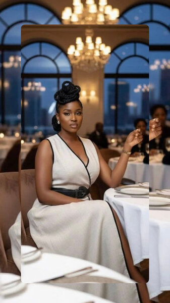 Robe élégante sans manches