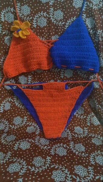 Maillot de Bain Tricoté Étoile