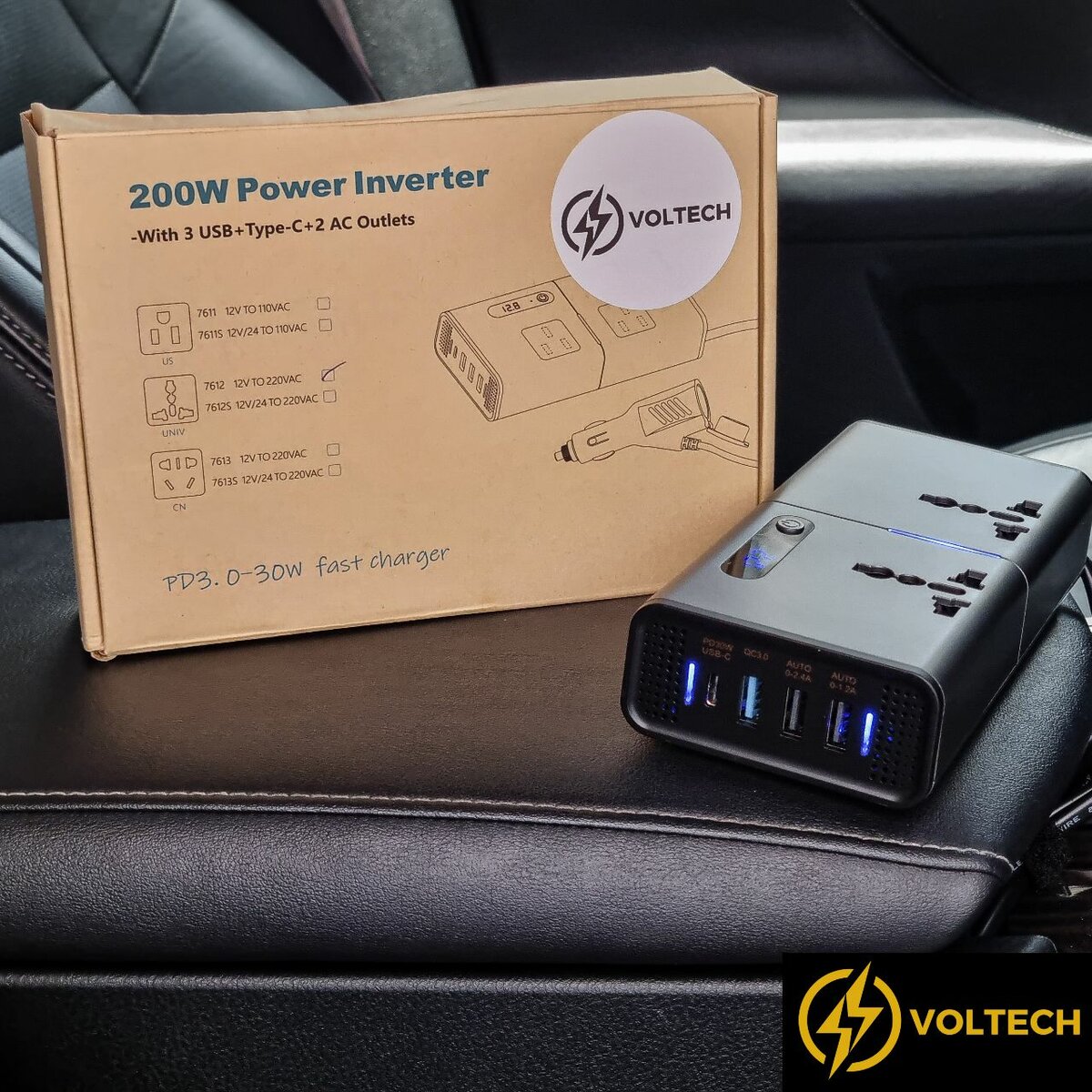 200W PLUG IN CAR POWER INVERTER