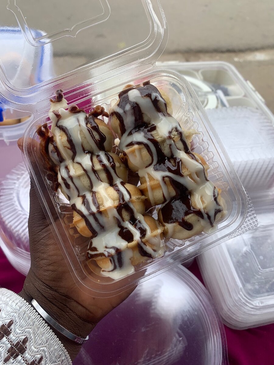 Mini donut chocolat blanc&noir