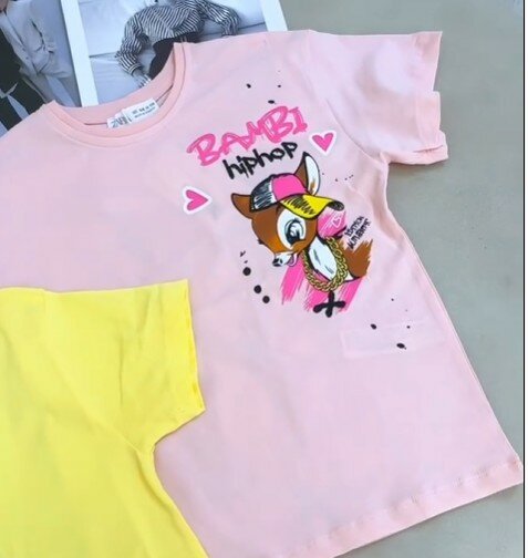 Футболка розовая