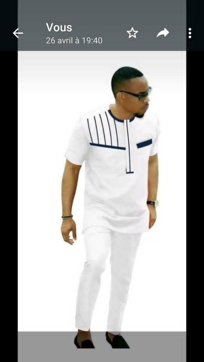 Tunique élégante homme