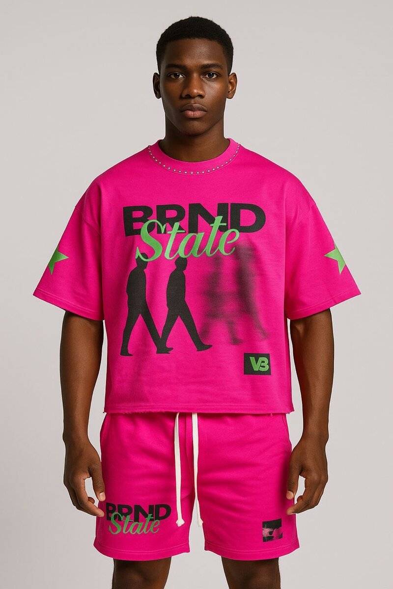 Ensemble T-shirt et Short Graphique