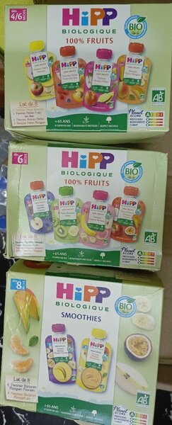 Gourdes fruitées hipp