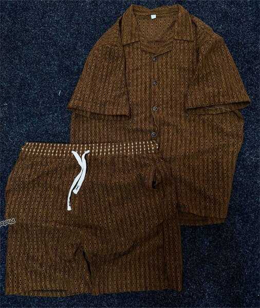 Ensemble chemise et short imprimé