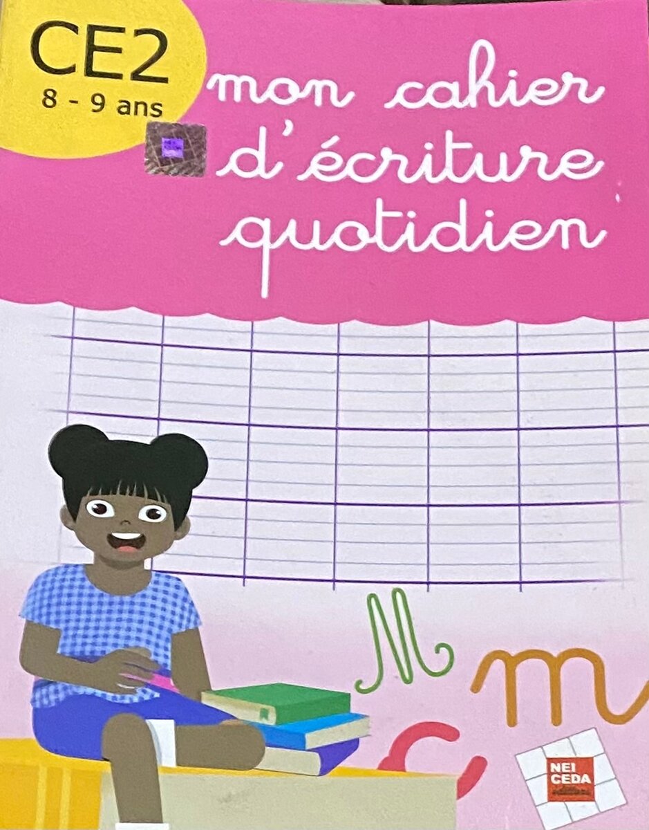 Cahier d'écriture CE2