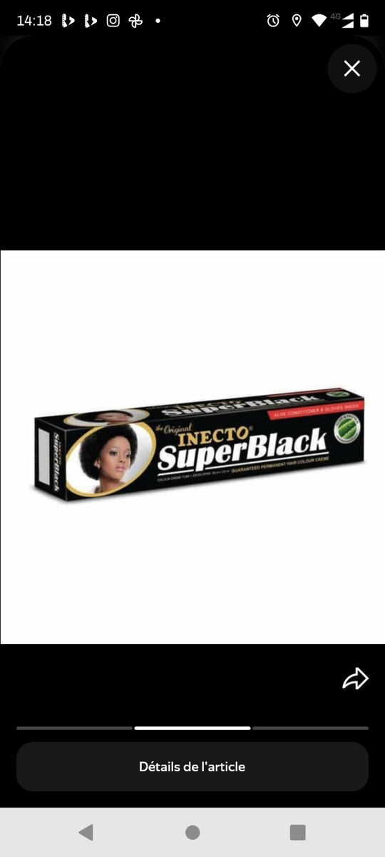 Coloration Cheveux Inecto Noir Intense