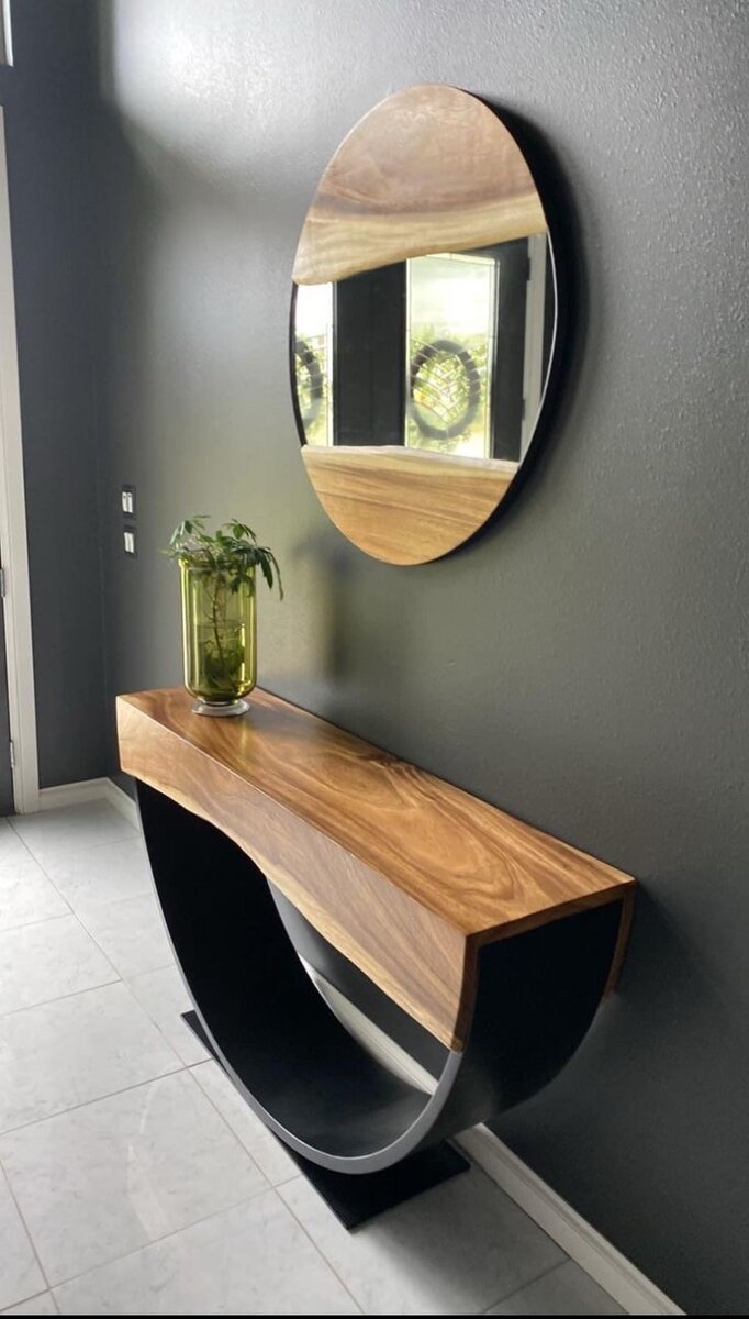 Log console and coffee tables