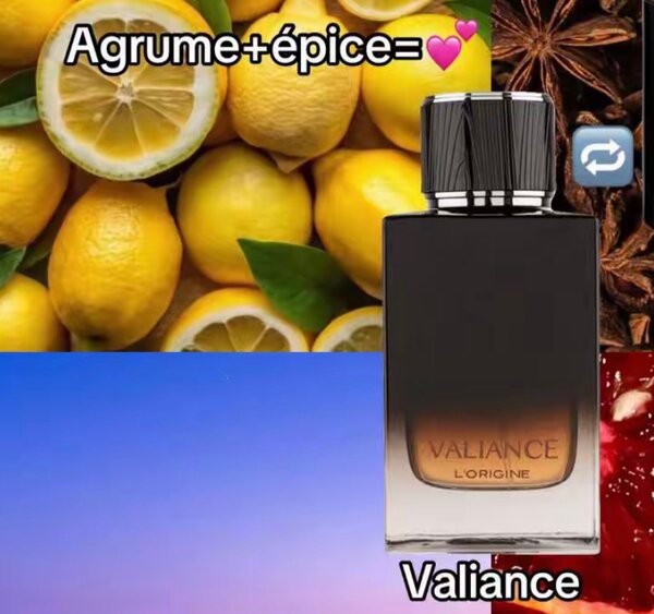 Parfum Valiance Agrume Épicé