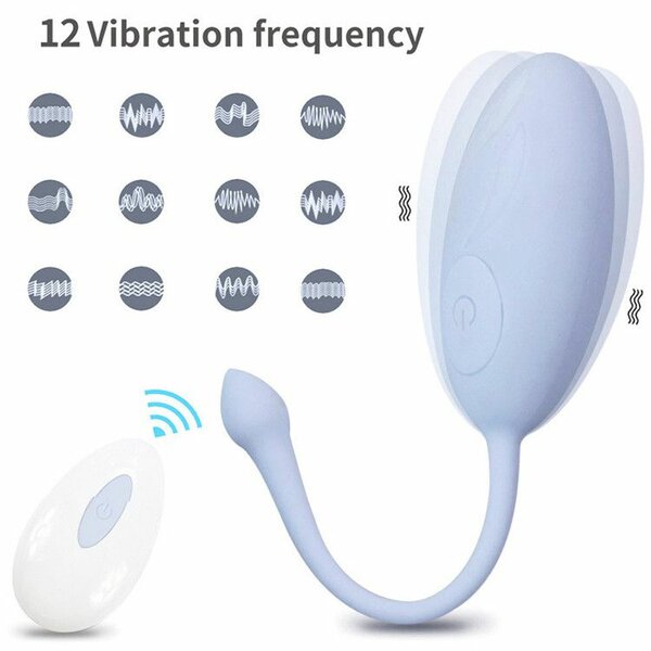 Oeuf vibrant télécommandé 12 modes