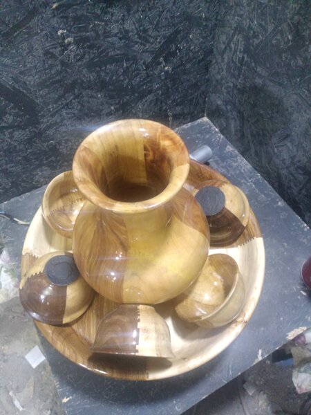 Деревянная посуда. N6. Кумысный набор.