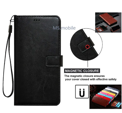 oppo F9 / F9 pro A12 A5s Case, Premium PU Leather Magnetic Shockproof Book Stand Folio Flip Wallet Case Cover with Card Holder