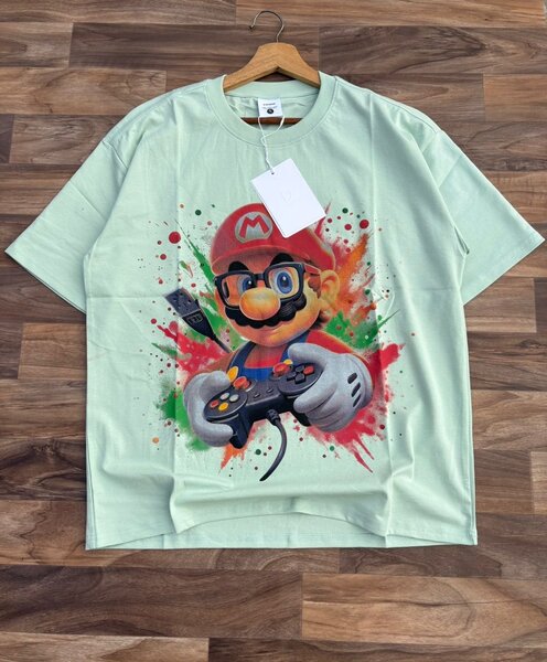 T-shirt graphique Mario impression